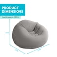 thumbnail image 3 of Intex 68579EP Chaise Longue Gonflable Sans Haricots 42 x 41 x 27 Pouces, Gris, 3 of 6