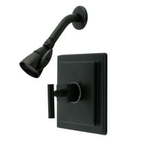 Kingston Brass KB8650CQLSO Claremont Single-Handle Pressure Balanced Shower Faucet, Matte Black