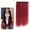 I, variant on Hair Extensions Real Human Hair Remy Wire in Hair Extensions Secret Fish Line Hair Piece with 2 Clips Long Straight 20 Inch - One-Piece Ear-Dye Wig Black, Wig, Back to School, Wedding, Christmas,Se