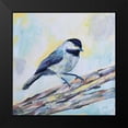 thumbnail image 2 of Vertentes, Jeanette 12x12 Black Modern Framed Museum Art Print Titled - Chickadee, 2 of 5