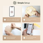 Nanoleaf Elements Wood Look Hexagons Smarter Kit - Smart Wall Light Panels - 7pk