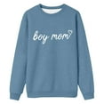 thumbnail image 2 of Boy Mom Sweatshirts for Women 2025 Long Sleeve Crewneck Drop Shoulder Boy Mama Graphic Sweatshirt Pullover Tops, 2 of 3