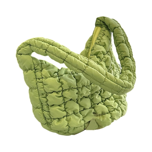 Sonducket Bolso cruzado artesanal exquisito para mujer, poliéster resistente al desgarro con bandolera de costura fina, para mujer Bolsas de mensajero y de hombro verde