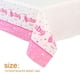 thumbnail image 5 of Yuarrent Mantel de una sola vez, decoración de fiesta fácil de usar, Protector de de buen aspecto para el hogar, cocina, restaurante Suministros de limpieza para el hogar Chicas rosadas 137*274cm, 5 of 6