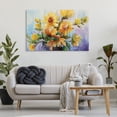thumbnail image 3 of Stupell Industries Watercolor Daisies Vase Botanical & Floral Painting Gallery Wrapped Canvas Art Print Wall Art, 45 x 30, 3 of 8