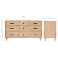 thumbnail image 2 of Ariel Monroe 66 Inch Double Sink Base Cabinet In Oak, 2 of 7