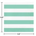 thumbnail image 2 of Creative Converting 337063 Dots & Stripes Fresh Mint Low-Count Napkins, 2 of 2