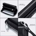 thumbnail image 6 of KAWELL Small Crossbody Cell Phone Purse for Women, Genuine Leather Ladies Mini Messenger Shoulder Handbag Wallet with Credit Card Slots, 6 of 6