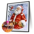 thumbnail image 2 of Taladro de diamante Papá Noel 5D Kits de pintura DIY Arte de decoración de pared redondo completo (DG187) FLhrweasw Nuevo, 2 of 9