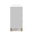 thumbnail image 5 of Storkcraft California 6 Drawer Nursery Dresser, White and Driftwood, 5 of 14