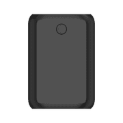 Onn 10,000 mAh Portable Powerbank with Built-in USB-C And Lighting Cables, Fast Charge, LED Readout, MFI Certified, Black