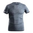 thumbnail image 3 of Cmfcve Men’s Plus Size Compression Shirts Short Sleeve Cool Dry T Shirts Athletic Workout Base Layer Undershirt Tops, 3 of 3