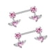 thumbnail image 3 of Pendientes de barra,Pendientes de barra industrial,regalo elegante y artesanal,Joyas para piercing corporal Suministros elegantes para bodas,Piercing Barra Moda Titanio Fiesta Mujer,Pendientes, 3 of 8