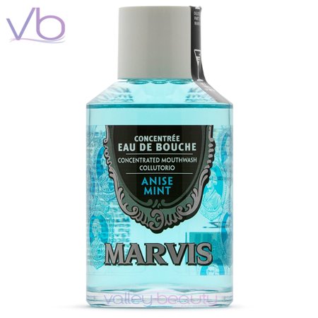Marvis Eau De Bouche Anise Mint Mouthwash | Concentrated Refreshing Italian Oral Rinse, 120ml