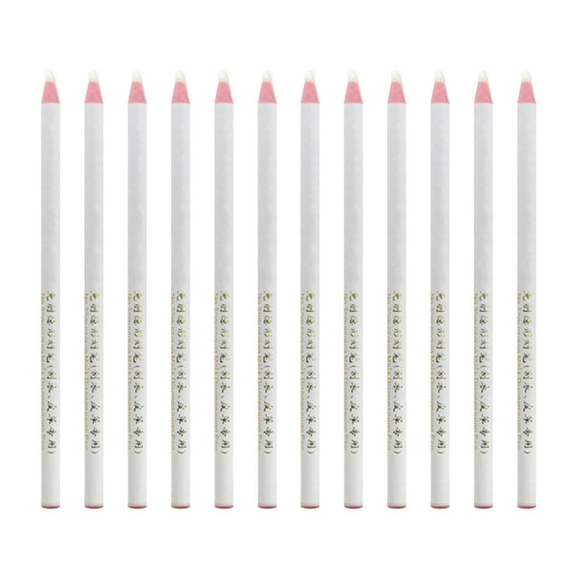 White Multi-purpose Fabric Marking Pens for Making Cloth 12 Pcs Plastic Eco-friendly