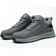 Composite Toe Safety Shoes for Men Women Lightweight Work Sneakers Leather Industrial Boots