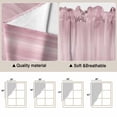 thumbnail image 5 of Swag Valance Curtains for Windows, Pink Light Filtering Kitchen Curtains with Rod Pocket, Modern Abstract Art Ombre Striped Decorative Window Treatment Valances for Living Room, 36x36 - 2 PCS, 5 of 9