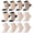 6 Black & 6 White, variant on 12 Pack Women's Sheer Socks, Nylon Lace Mesh Ankle Socks with Reinforced Heel and Toe, See-Through Dress Socks for Women, Size5-9, Fancy Thin Socks Fits Narrow to Average Feet