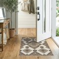 thumbnail image 2 of ODIKA Boho Interlocking Hallway Softly Worn Geometric Hallways Flower for Bedroom, Nursery, RV, Pet Friendly & Kids Safe Bedside, 2 of 7