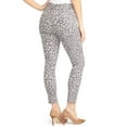 thumbnail image 3 of Nine West Womens Size 8 Slim Fit 5-Pocket Printed Denim Gramercy Skinny Ankle Jeans, Leopard, 3 of 3