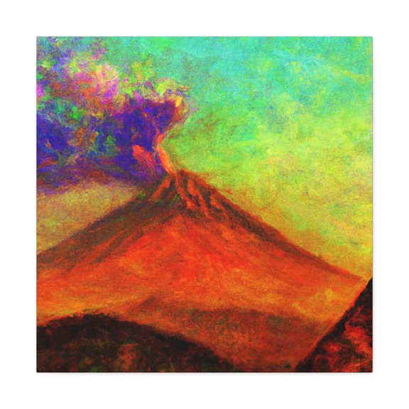 Fiery Volcano Fauvism - Canvas