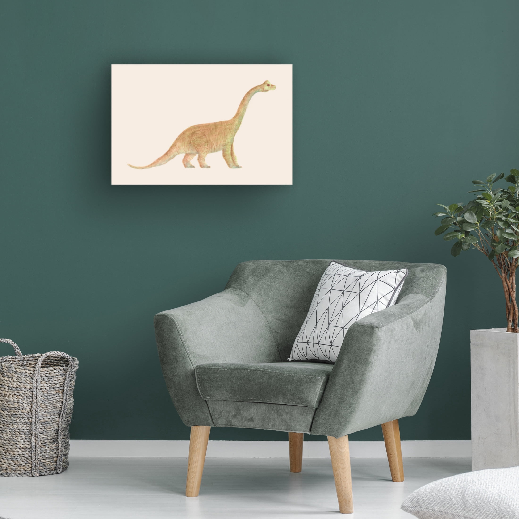 Trademark Fine Art Florent Bodart Diplodocus Canvas Wall Art