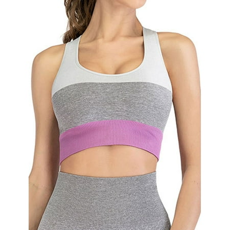 

Womens Full Coverage Bra Yoga Bras Sports Bra Padded Bra Beige/Blue/Green/Pink