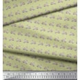 thumbnail image 4 of Soimoi Beige polyester Crepe Fabric Stripe & Scooter Transport Printed Fabric 1 Yard 42 Inch Wide, 4 of 4