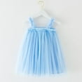 thumbnail image 2 of Fsqjgq Baby Girl Clothes Teen Girls Easter Dress Boho Baby Girl Clothes 3-19 Months Blue Toddler Girls Sleeveless Tulle Holiday Party Dress Dance Party Princess Dresses Clothes 90, 2 of 5