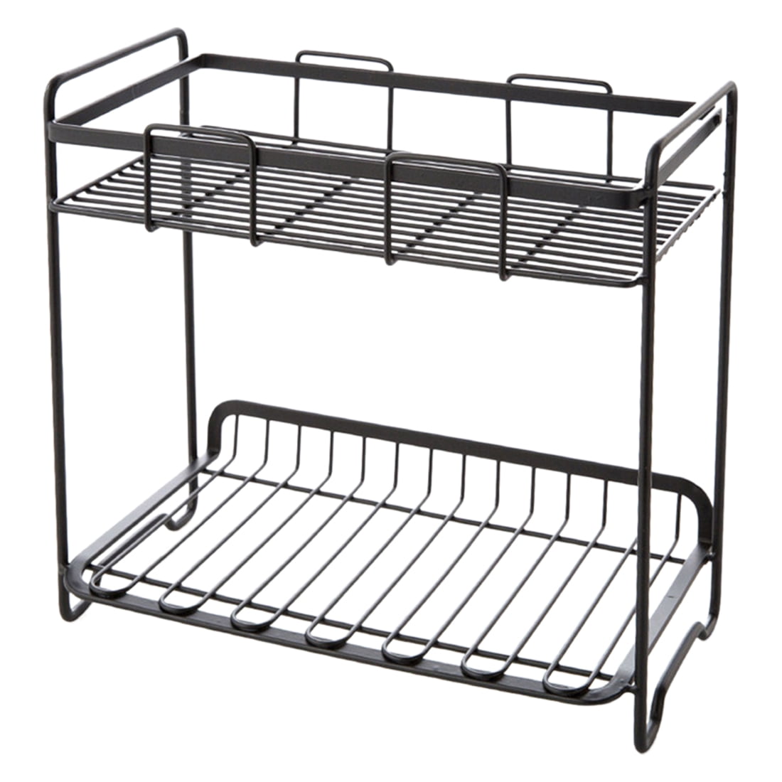 Multifunctional Storage Rack Condiment Double Layer Standing Iron