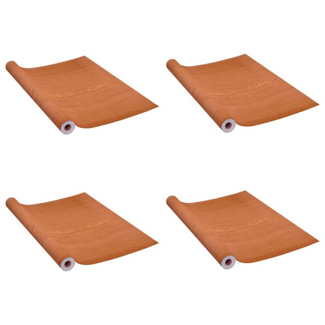 vidaXL 2/4x Self-adhesive Door Films Dark Wood PVC Window Film Multi Colors