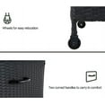 thumbnail image 4 of Grand Patio Outdoor 170 Gallon Deck Box Outdoor Large Wicker Storage Box, 220lb, 27.25''W, Dark Brown, 4 of 6