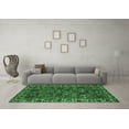 thumbnail image 3 of Ahgly Company Machine Washable Indoor Square Persian Emerald Green Traditional Area Rugs, 3' Square, 3 of 4