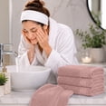 thumbnail image 3 of Dan River Washcloth for Face 12 pack Soft Absorbent and Quick Drying Durable Cotton Face Towel - Dusty Rose, 3 of 8
