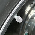 thumbnail image 4 of Valve Stem Caps 4 PCS Waterproof Dustproof Crystal Valve Caps Anti-Wear Corrosion Resistant Tire Valve Caps Screw-On Bling Rhinestone Tire Caps with 0.3in ID for Cars, 4 of 8
