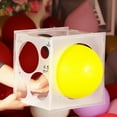 thumbnail image 4 of Balloon Sizing Box, Clear Balloon Measuring Tool, Balloon Sizing Box Gauge with 9 Hole Measuring Tool for Round Balloons, Plastic, 4 of 7