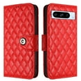 thumbnail image 7 of Elegant PU Leather Wallet Case for Google Pixel 8 Pro with Wrist Strap, Women Girls Shockproof Kickstand Magnetic Closure Card Slots Rugged Phone Case Cover for Google Pixel 8 Pro, Red, 7 of 7