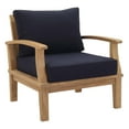 thumbnail image 2 of Modway Marina 3 Piece Outdoor Patio Teak Set in Natural Navy, 2 of 6