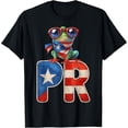 thumbnail image 2 of 100% Cotton Puerto Rico Coquí Frog Flag PR Island Pride T-Shirt, 2 of 5
