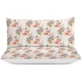 thumbnail image 3 of HAHDAXIA Floral Pattern Bedding Solid Comforter Set for All Seasons,3 Pieces(1 Comforter+2 Pillowcases),Soft Microfiber Bedding Set Queen(90"x90"), 3 of 7