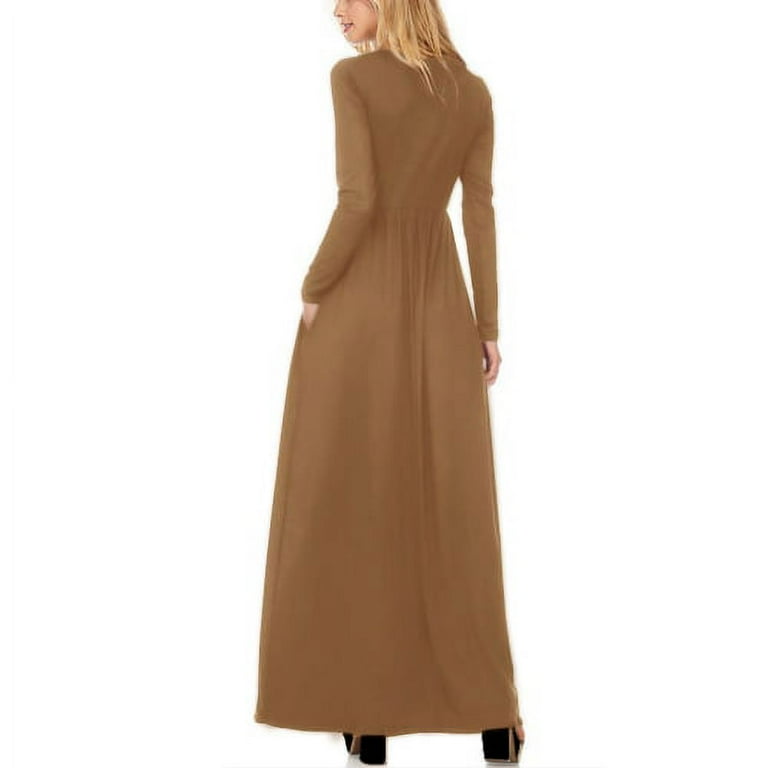 walmart long sleeve maxi dress boho party dress PRETTYGARDEN Women's Fall Boho Maxi Dress Floral Long  Sleeve V Neck Fl