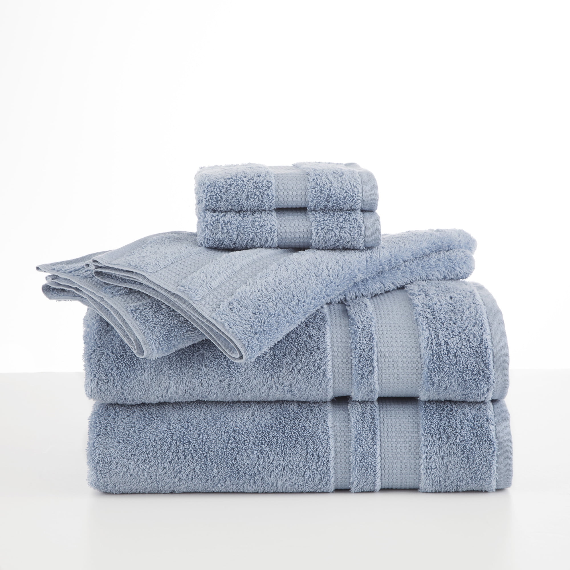 Luxury Supima Spa Blue 6Piece Towel Set