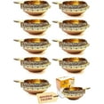 thumbnail image 1 of Juego de lámparas de aceite SATVIK de latón hechas a mano, pequeñas, Diya, 10 unidades, 1 of 8