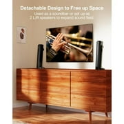 ULTIMEA 2.2ch Sound Bar for TV, Built-in Dual Subwoofer, 2 in 1 Separable Bluetooth 5.3 Soundbar , Bassmax Adjustable TV Surround Sound Bar, HDMI-ARC/Optical/Aux Home Theater Speakers, Wall Mount