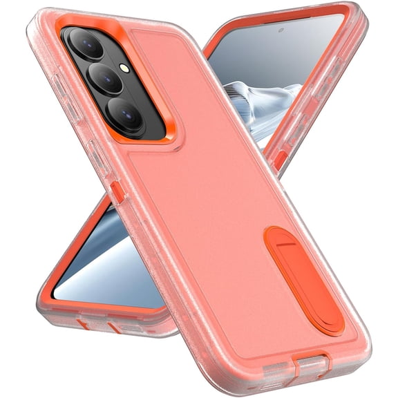 REQO for Samsung Galaxy S26 Case, Heavy Duty 3-Layer Full Body Protection [Military Grade] with Foldable Stand Durable Sturdy Shockproof Bumper Cover for Samsung Galaxy S26