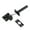 Black, variant on Zincs Alloys Antitheft Chain Door Guard Lock Concealed Chain Security Door Chain Lock Home Door Stoppers Enduring