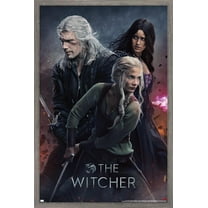 Netflix The Witcher: Season 3 - Trio One Sheet Wall Poster, 14.725" x 22.375" Framed
