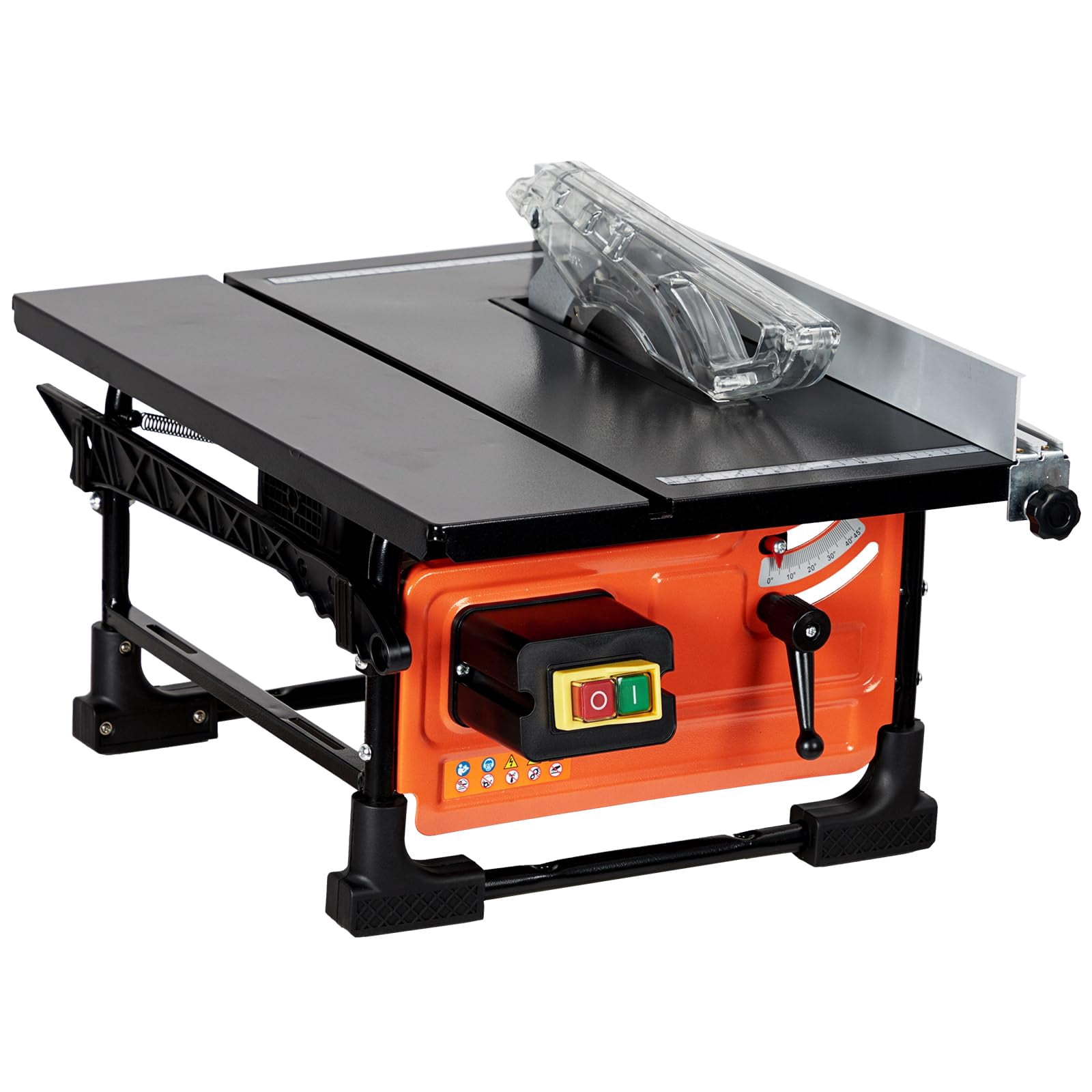 Trilenars 8-inch 24T Blade 6.7-Amp Copper Motor,Table Saw for Jobsite,Compact Portable Table Saw Kit with Sliding Miter Gauge DIY Woodworking and Furniture Making，Cutting Speed up to 3576RPM