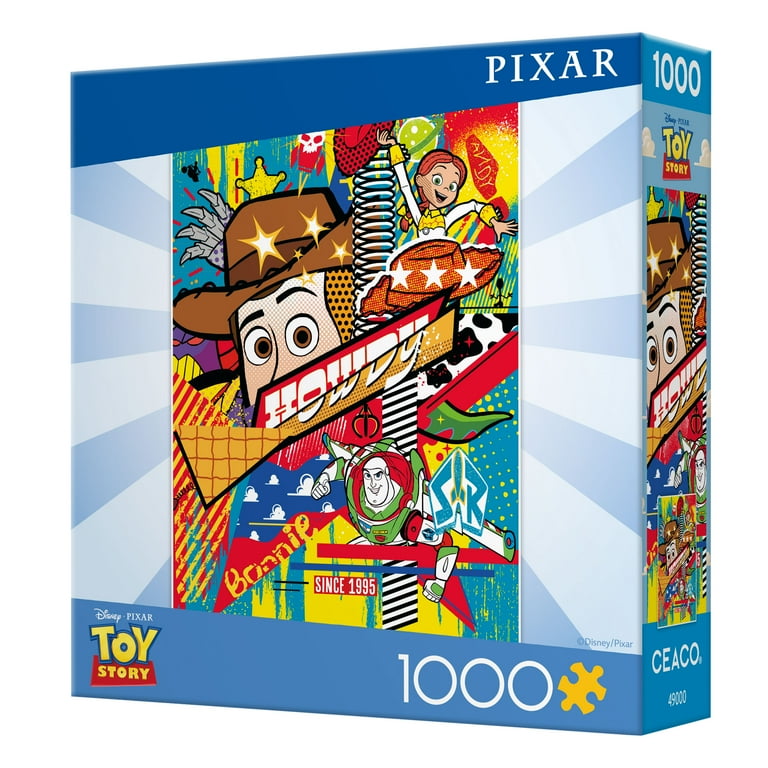 Ceaco 1000 Piece Toy Story Pixar Graffiti Interlocking Jigsaw
