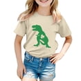 thumbnail image 1 of Vêtements pour Filles T-Shirts Graphiques à Col Rond T-Shirts Shorts de Basketball Enfants 10-11 Ans, 1 of 4